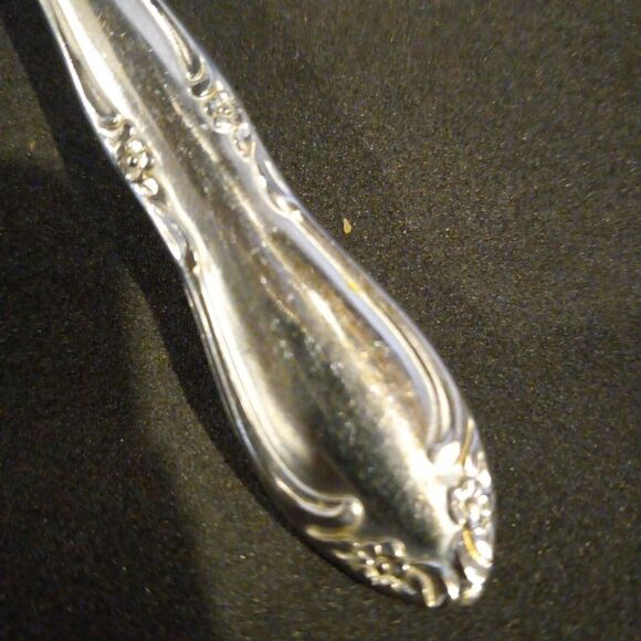 Oneida Stainless Steel Plantation Custom Oval Place/Soup Spoon-Lot Of 4-Floral - Picture 3 of 5